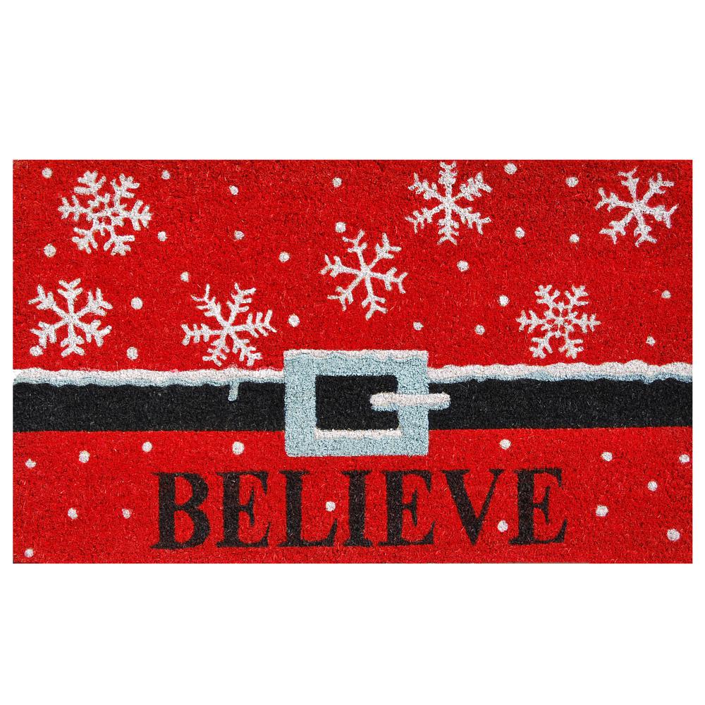 Home More Believe 17 In X 29 In Coir Door Mat