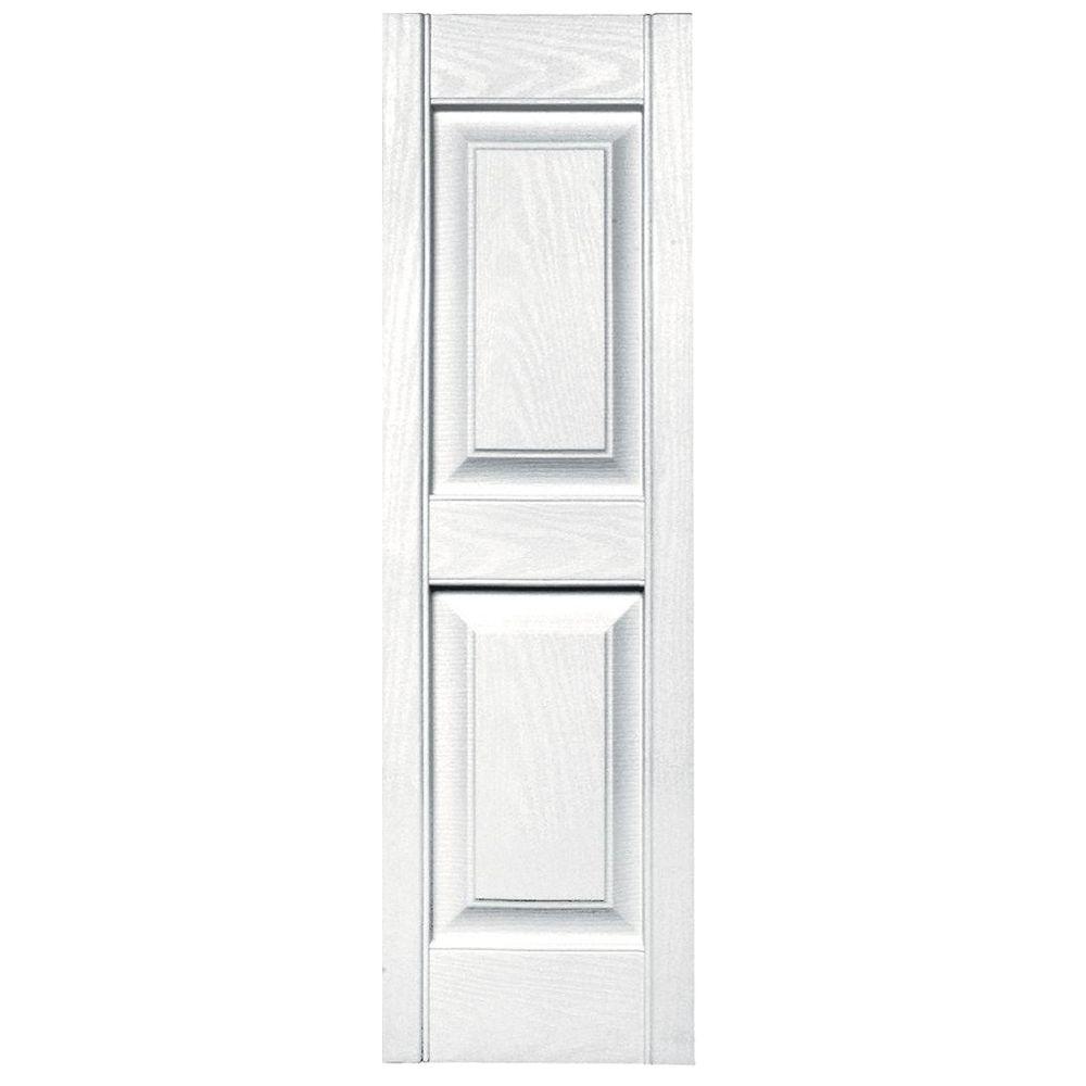 Builders Edge 12 in. x 39 in. Raised Panel Vinyl Exterior