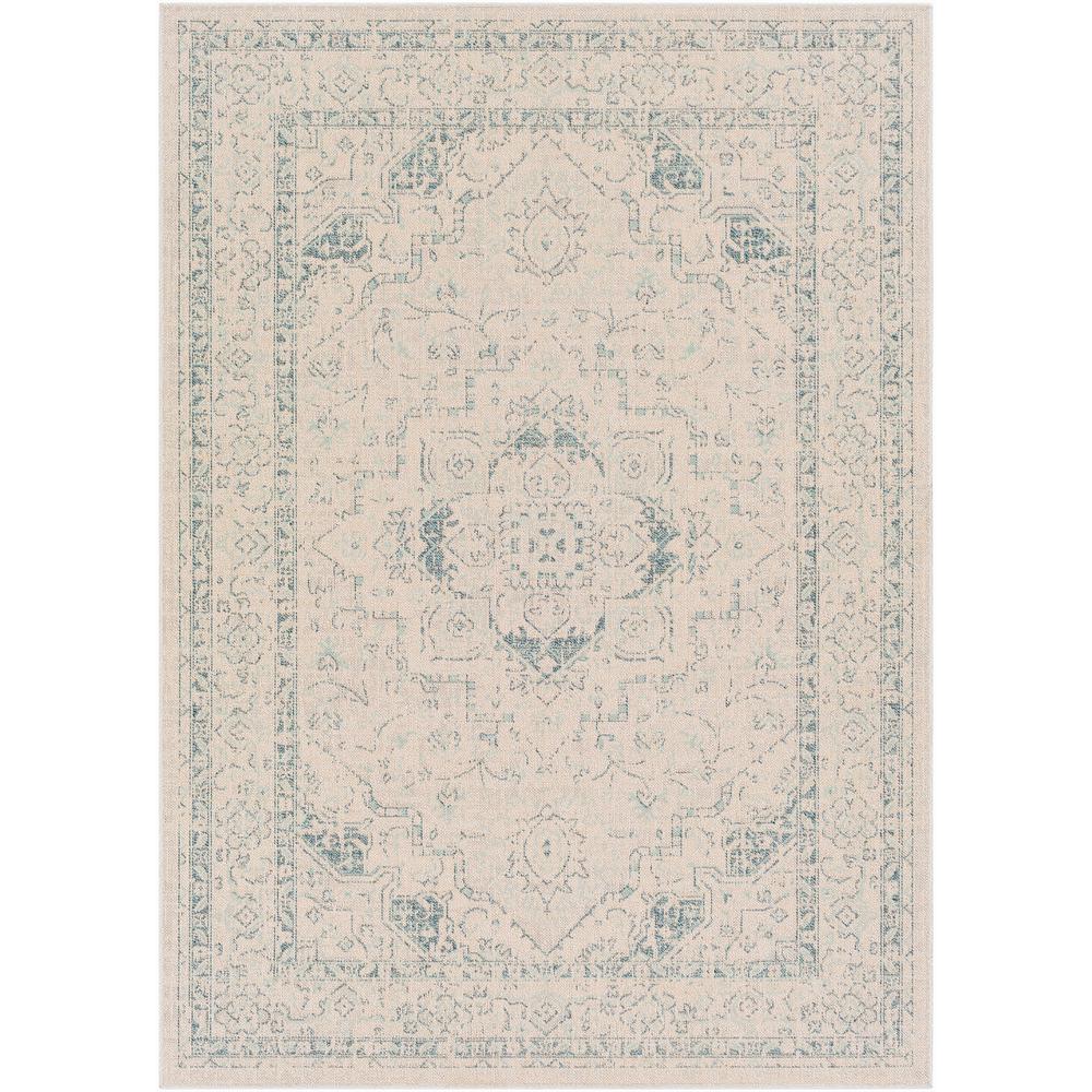 Artistic Weavers Valerio Ivory 2 Ft X 2 Ft 11 In Medallion Indoor Outdoor Area Rug S00161026910 The Home Depot