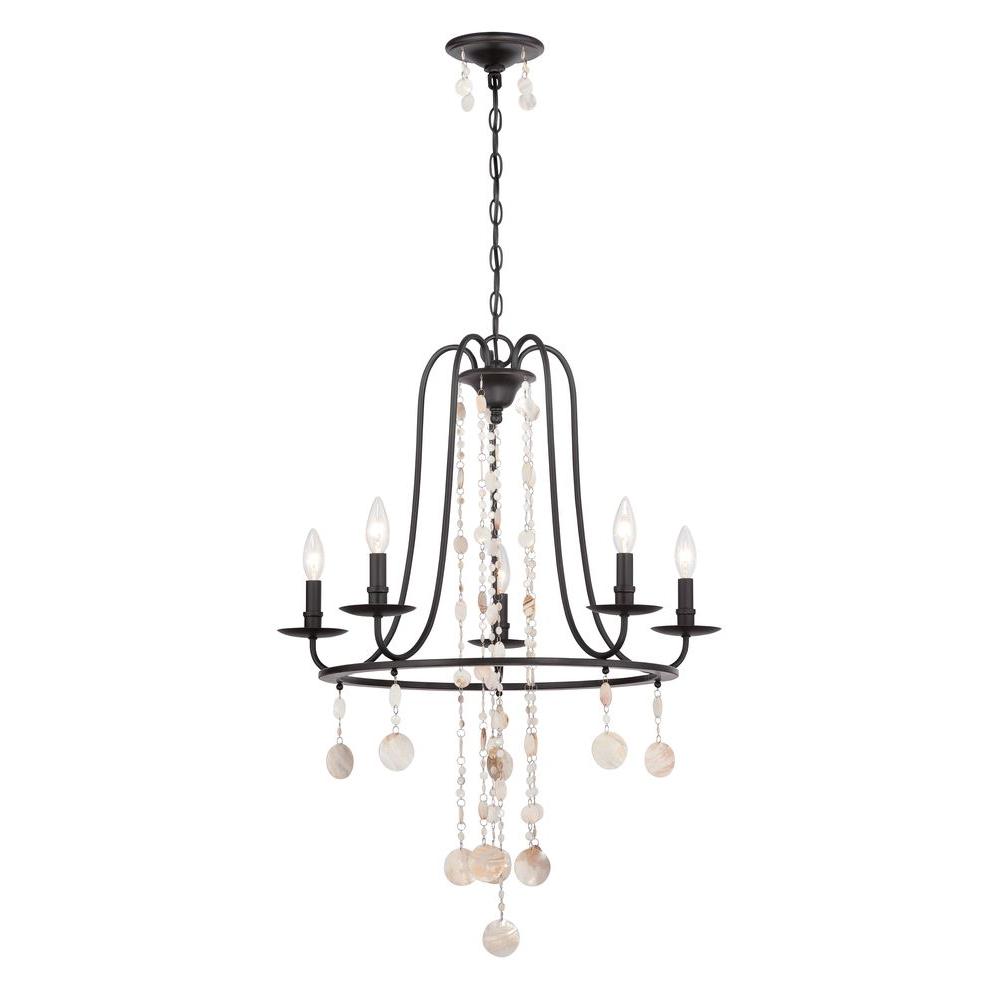 World Imports Matira 5 Light Oil Rubbed Bronze Chandelier Wi974488 World Imports Matira 5 Light Oil Rubbed Bronze Chandelier