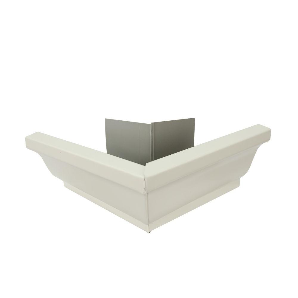 Amerimax Home Products 6 in. Bone Linen Aluminum Outside Gutter Mitre