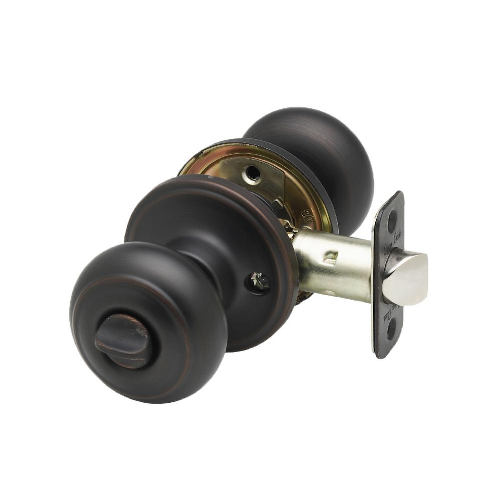 Copper Creek Colonial Tuscan Bronze Privacy Bed Bath Door Knob