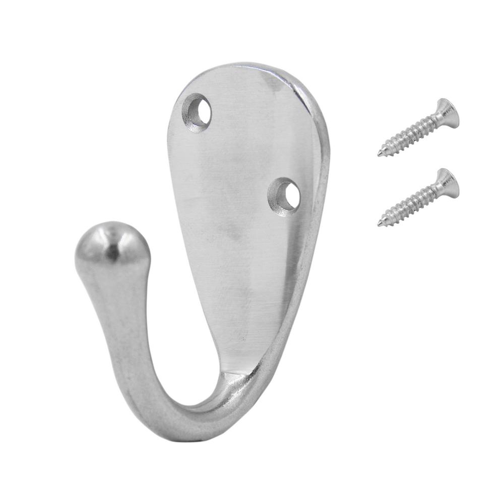 Everbilt Single Robe Hook in Stainless Steel17764 The Home Depot