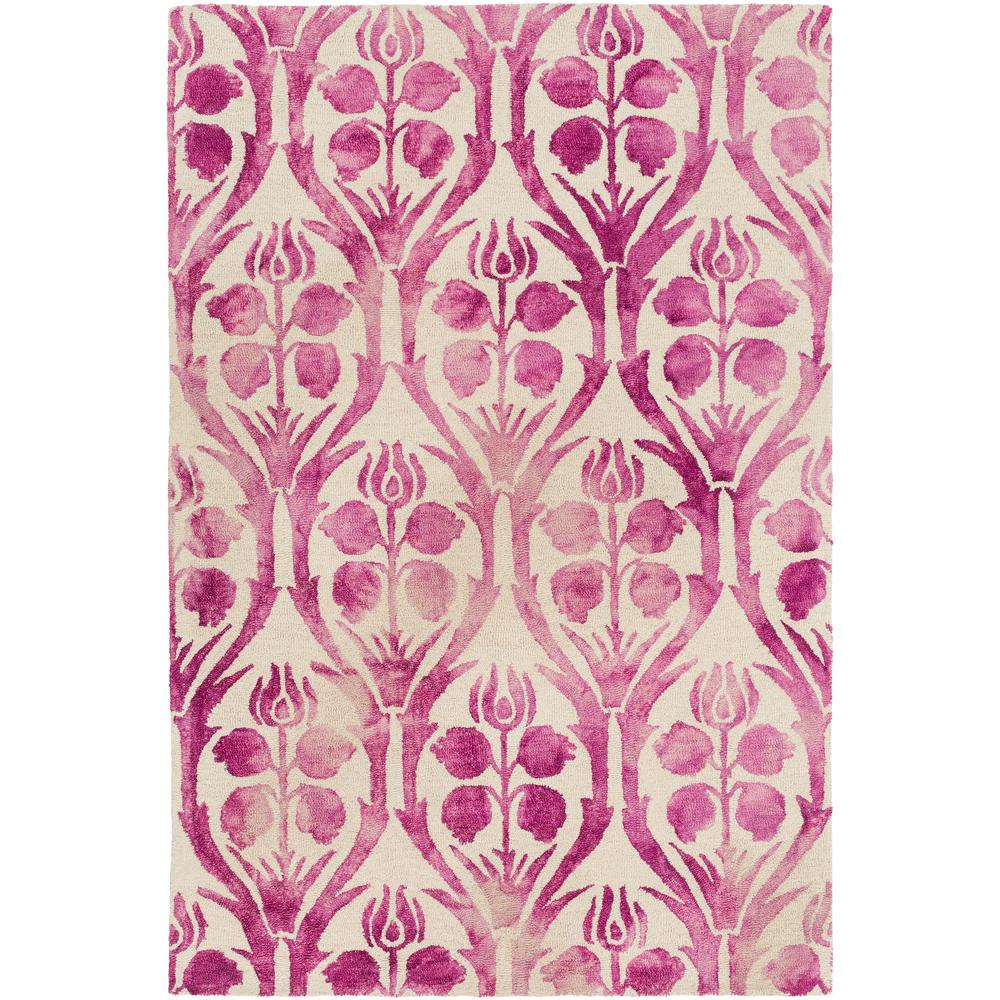 Home Decorators Collection Faux Sheepskin Hot Pink 4 ft. x 6 ft. Area