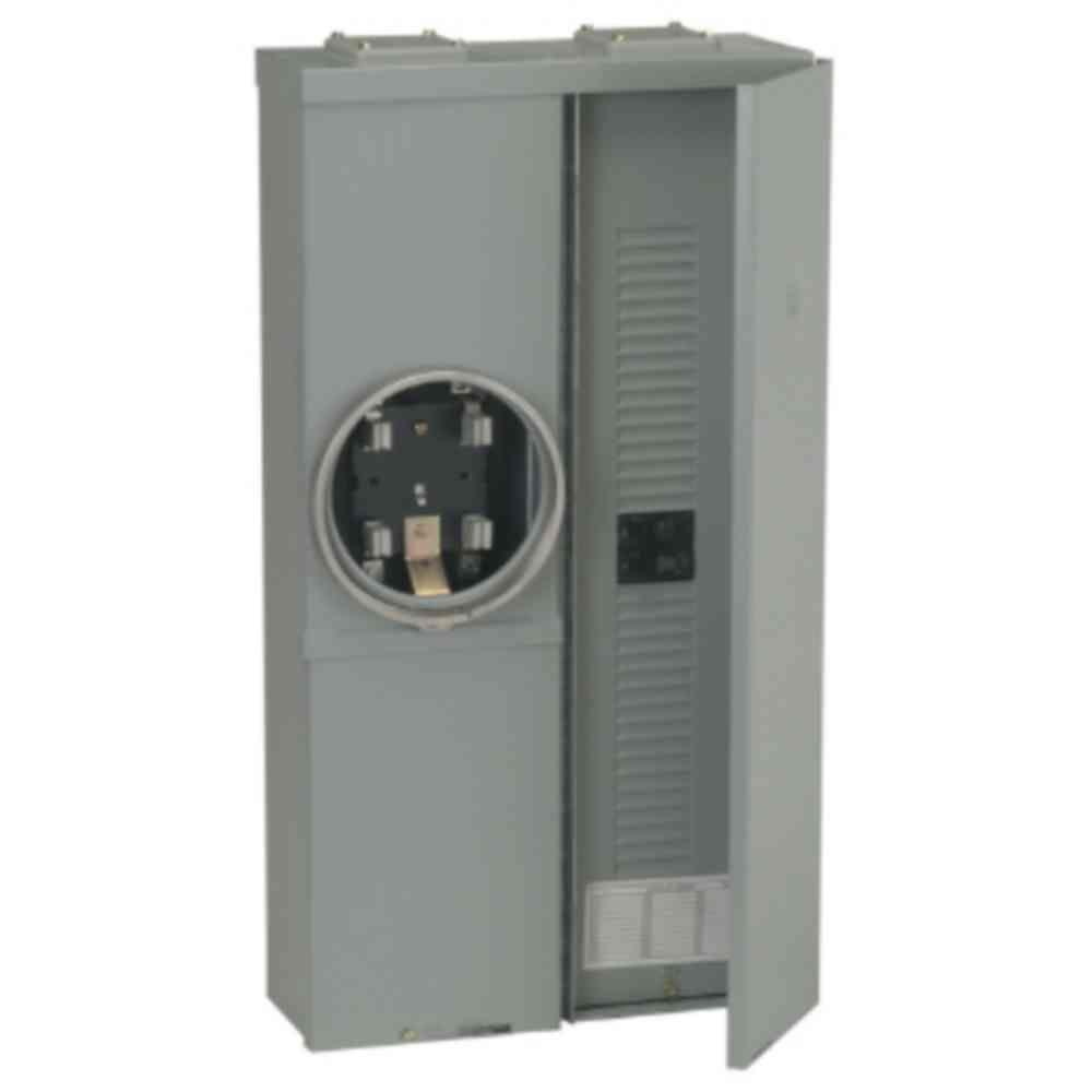 GE Power Mark Gold 100 Amp 16-Space 32-Circuit Meter Socket Load Center by GE
