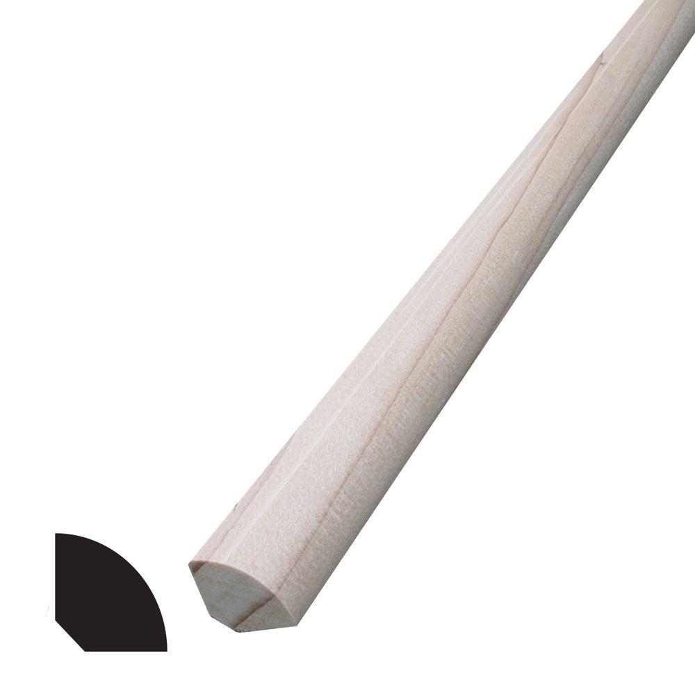 Alexandria Moulding 1/2 in. x 1/2 in. x 144 in. Vinyl Quarter ... Alexandria Moulding 1/2 in. x 1/2 in. x 144 in. Vinyl Quarter ...