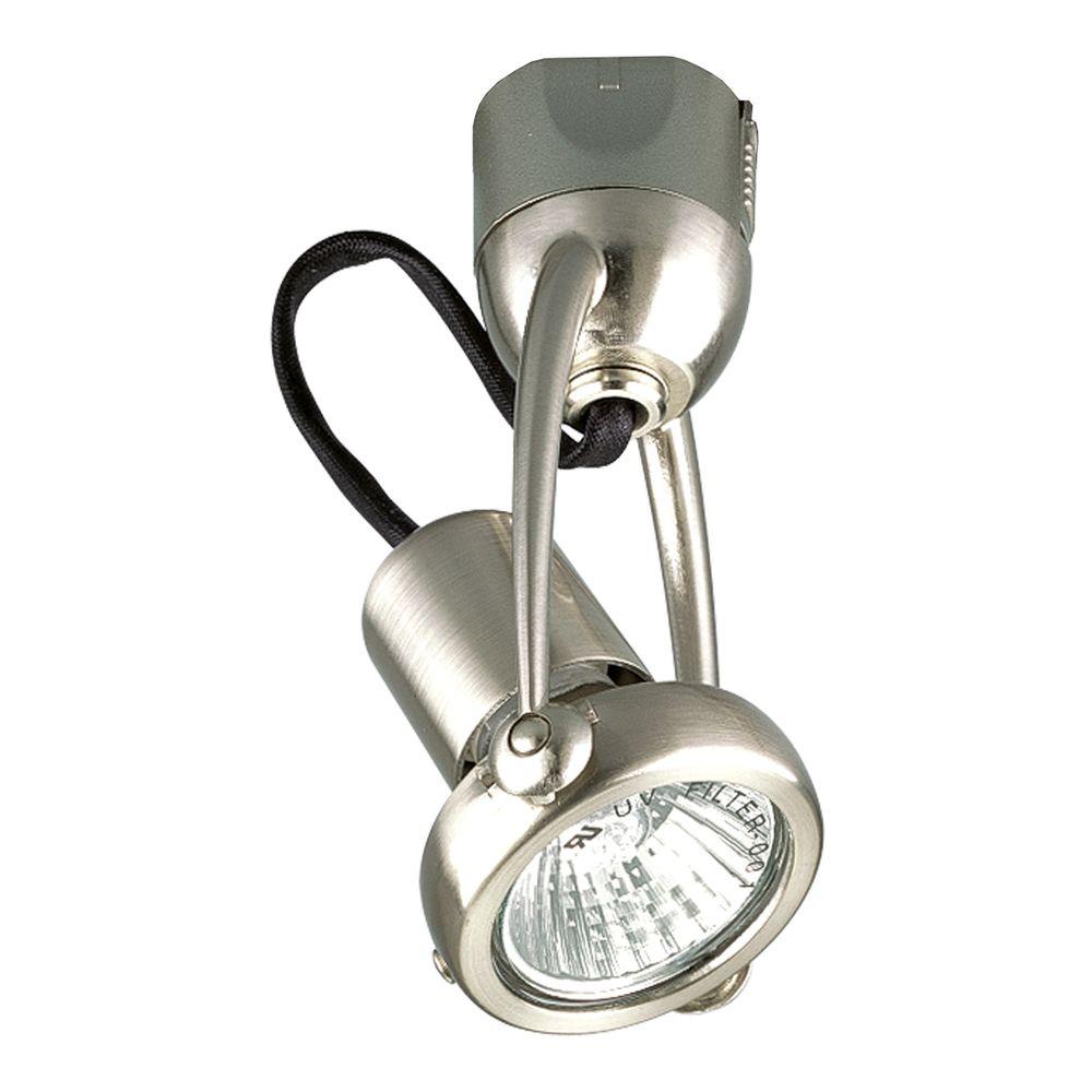 Alpha Trak 1 Light Brushed Nickel Track Lighting Head
