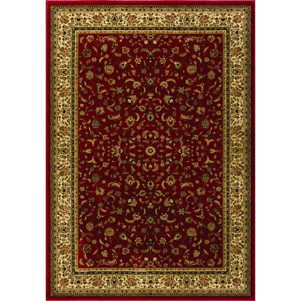 Natco Sapphire Sarouk Claret 5 Ft X 8 Area Rug