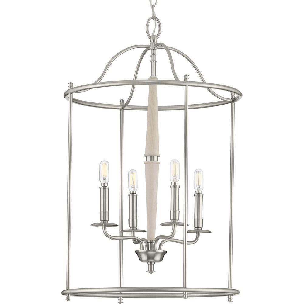 Progress Lighting Durrell Collection Four Light Brushed Nickel