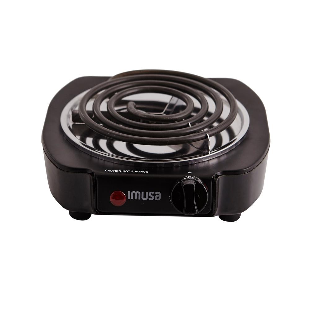 IMUSA Single Burner Hot Plate, Black
