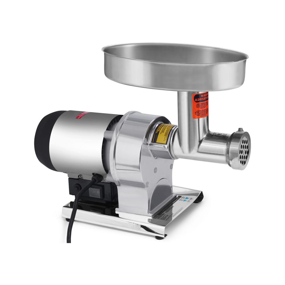 Butcher Series 0.5 HP #8 Meat Grinder, Silver