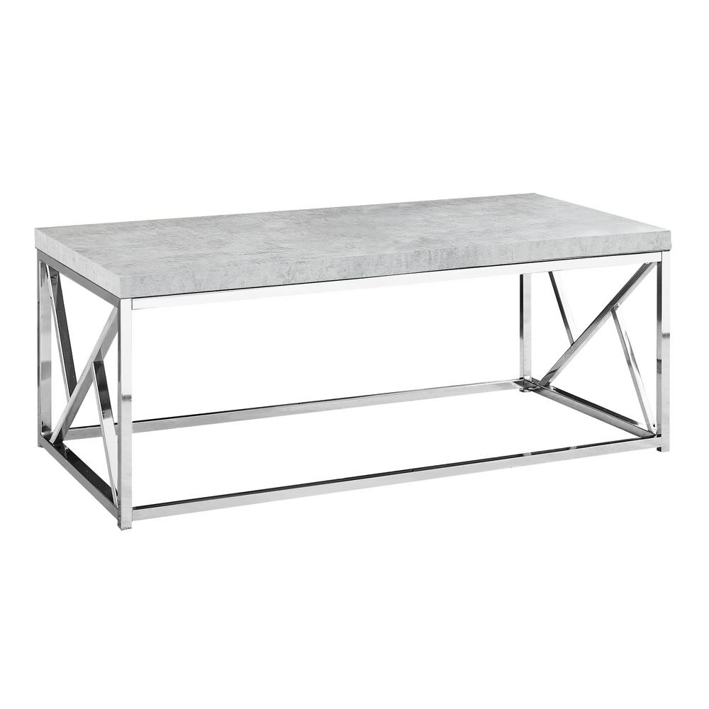 Unbranded Grey Cement Look Coffee TableHD3375 The Home Depot