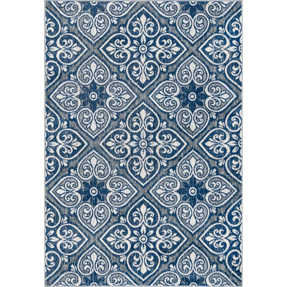 Tayse Rugs Madison Gray 7 Ft X 10 Ft Floral Polypropylene Area Rug Mdn4809 8x10 The Home Depot