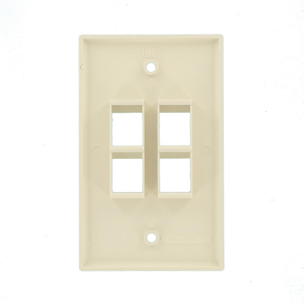 Leviton Almond 1 Gang Audio Wall Plate Pack 41080 4tp The Home Depot - Leviton Wood Wall Plates Leviton Almond 1 Gang Audio Wall Plate Pack 41080 4tp The Home Depot - Leviton Wood Wall Plates