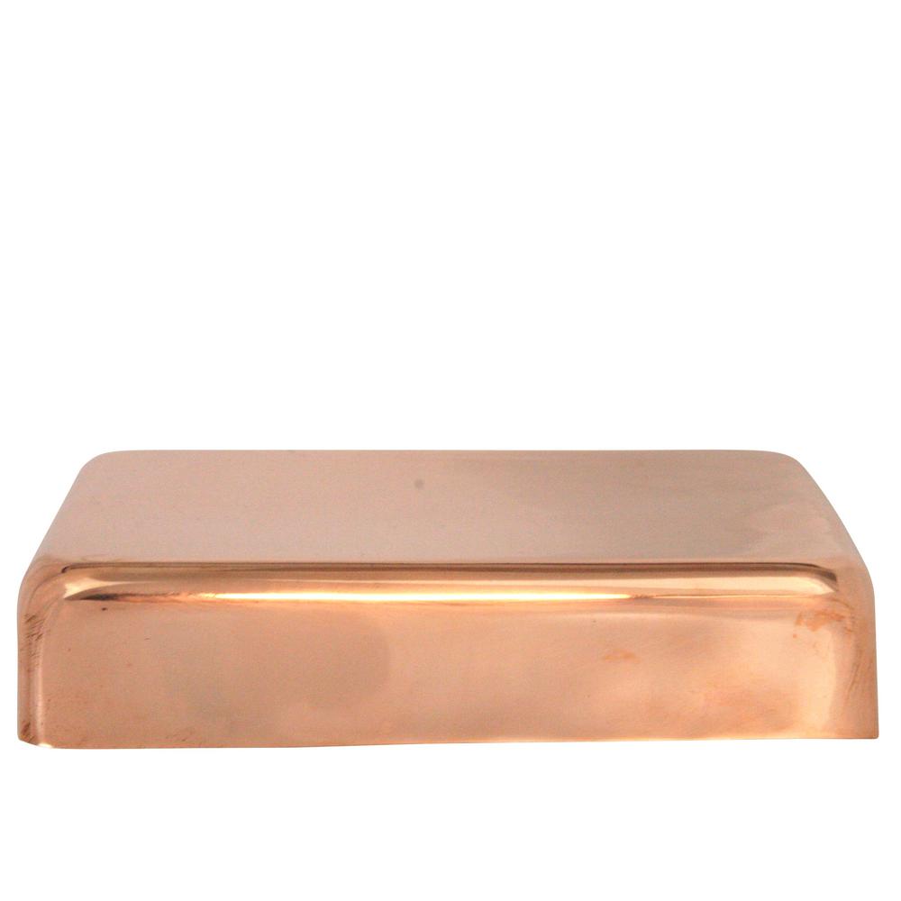 Protectyte 4 In X 4 In Copper Flat Top Slip Over Fence Post Cap