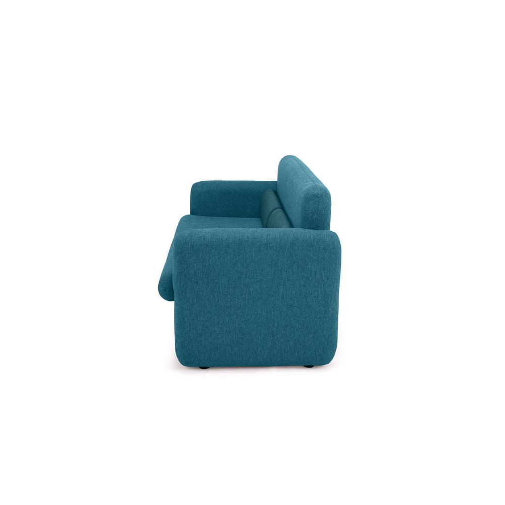 Cozyblock Ross Series Blue Woven Fabric Upholstered Modern