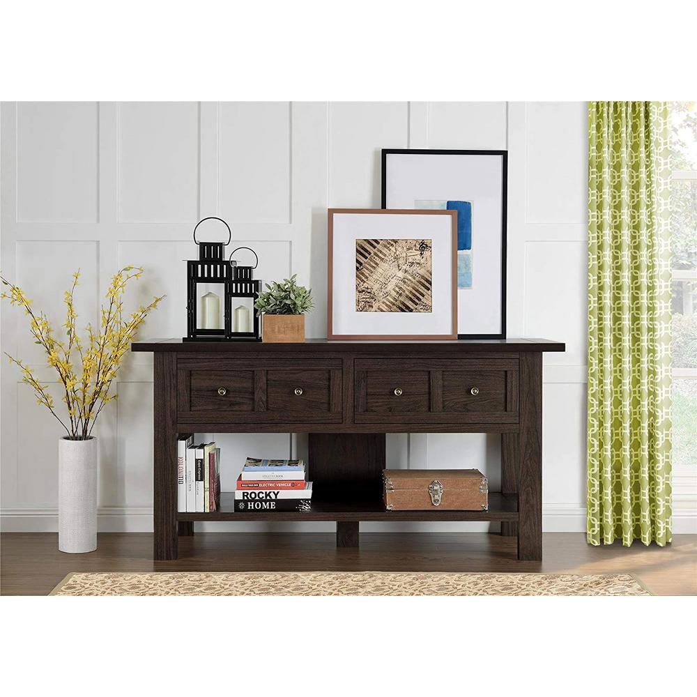 Altra Furniture Pillars Apothecary Cherry Entertainment Center