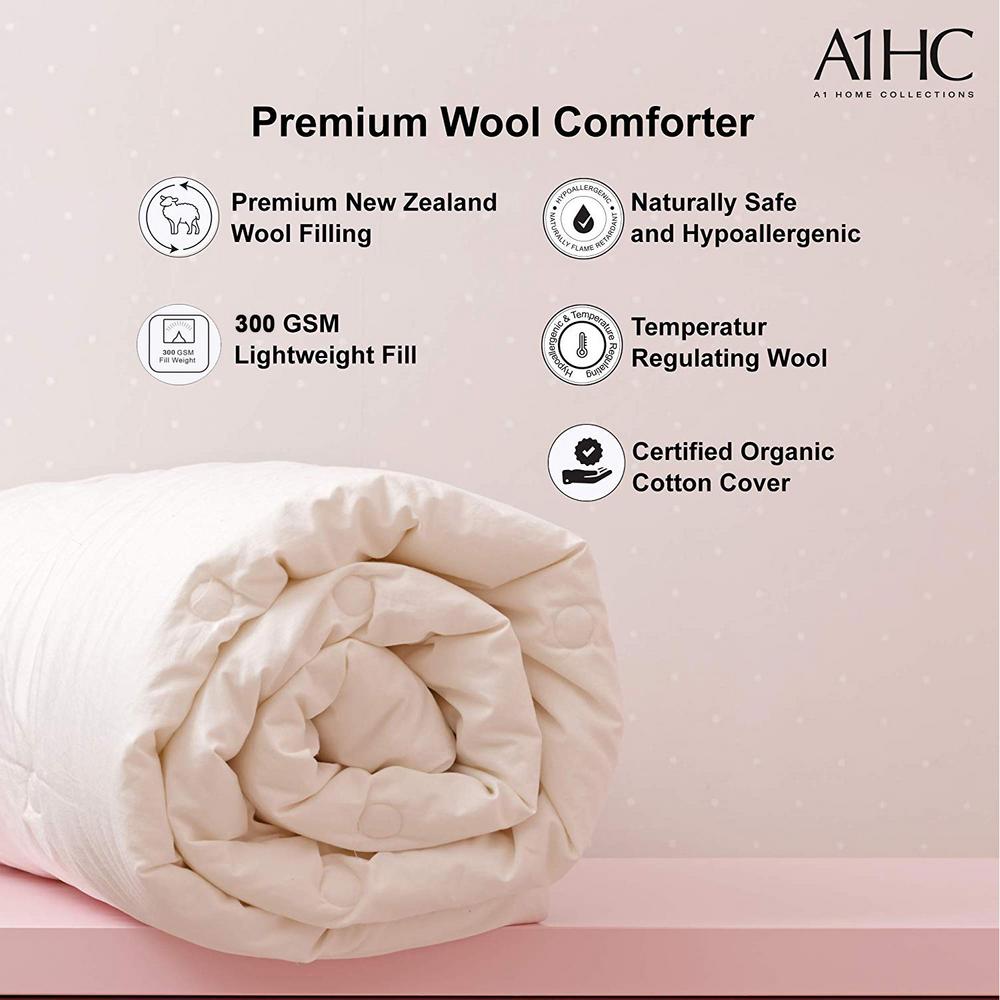 A1 Home Collections 100 Pure New Zealand 300 Gsm Wool Autumn
