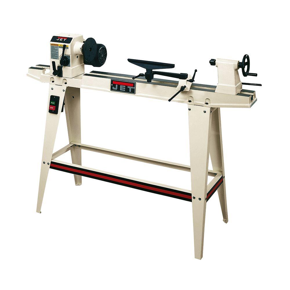 JET 12 in. x 36 in. Variable Speed Woodworking Lathe with ...