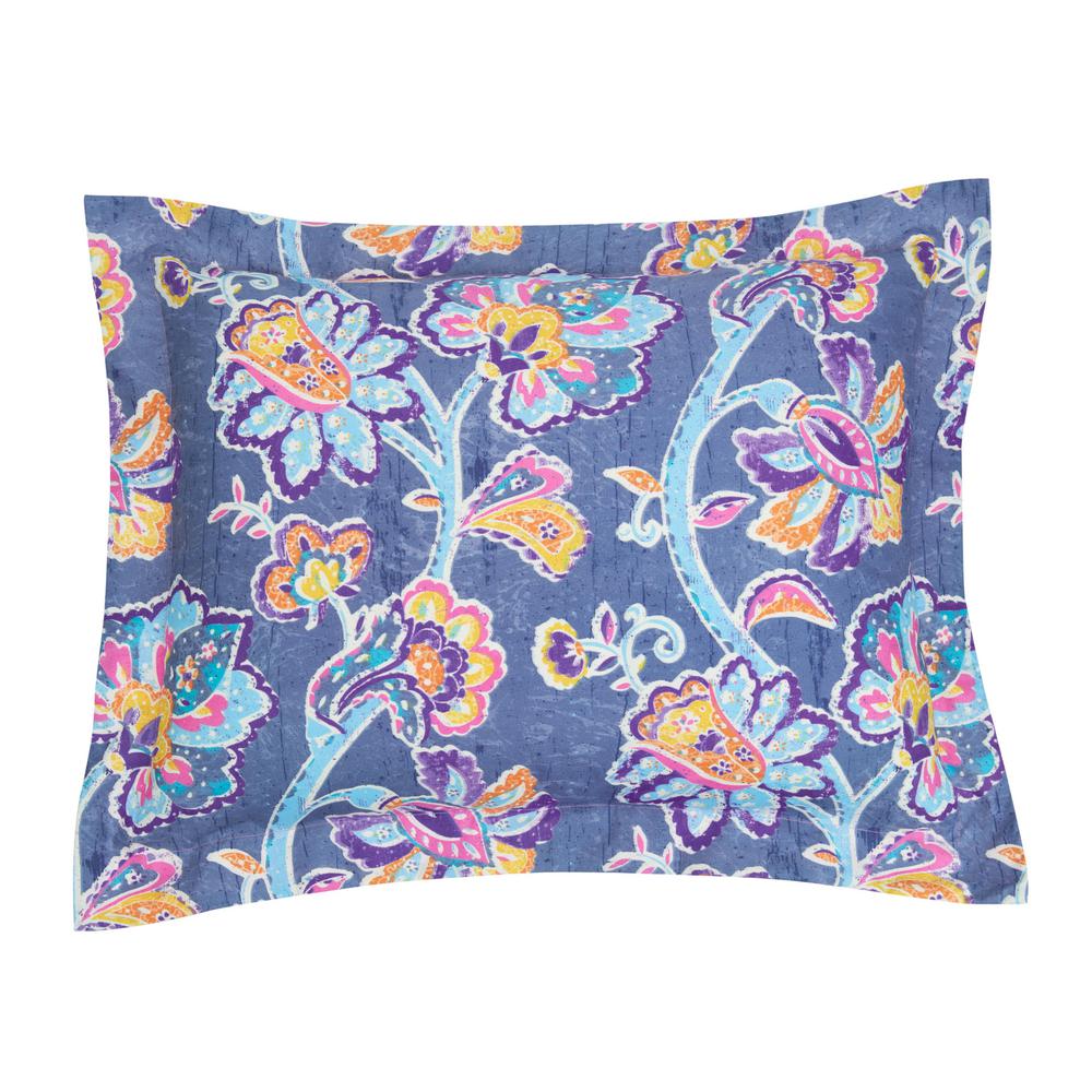 Nicole Miller 7 Piece Blue Queen Comforter Set Q Aur 309 The