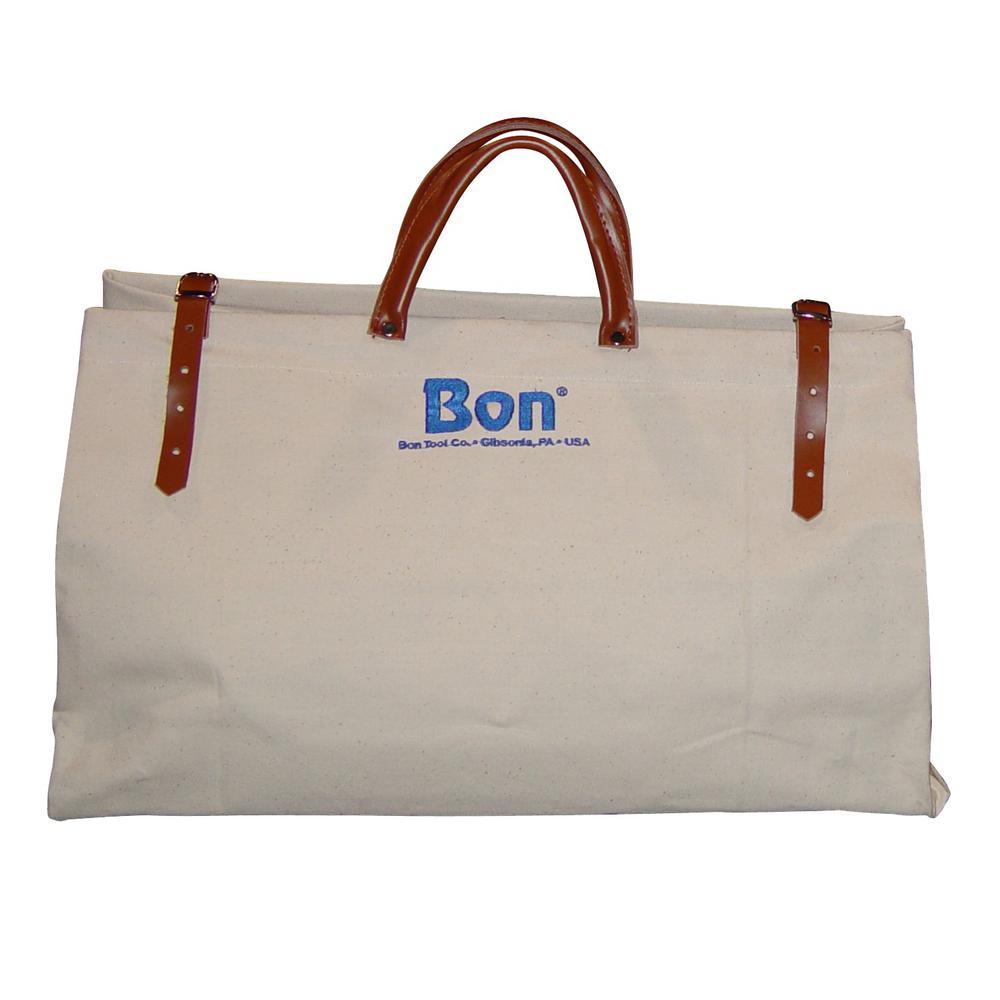 canvas tote with leather straps
