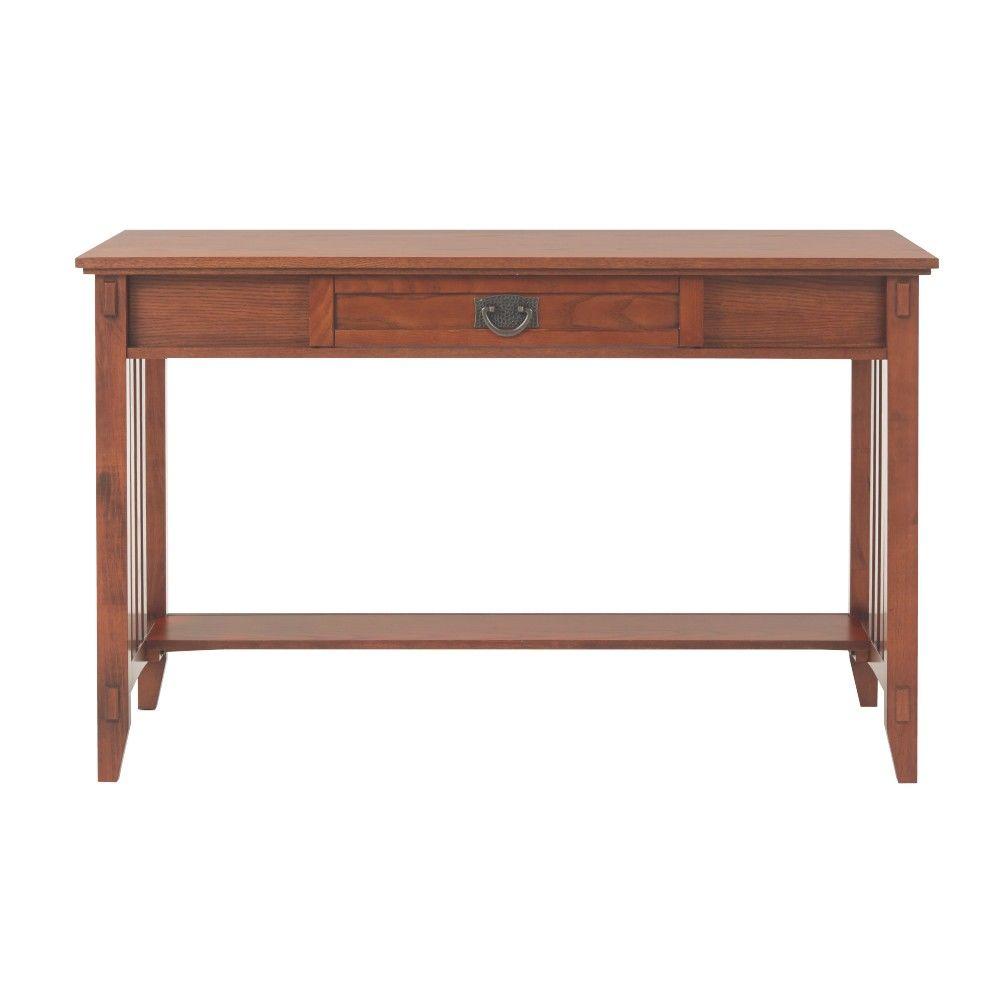 Mission Desks Home Office Furniture The Depot Medium Oak Desk With Storage