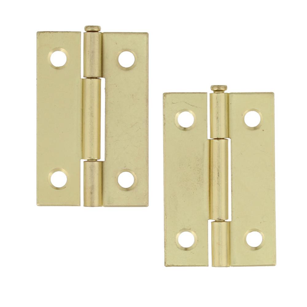 Brass Surface Mount Door Hinges Door Hardware The Home Depot