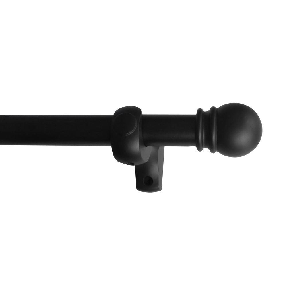 Martha Stewart Living 1-1/8 in. Wood Pole Set in Black-28-S6-2 - The ...