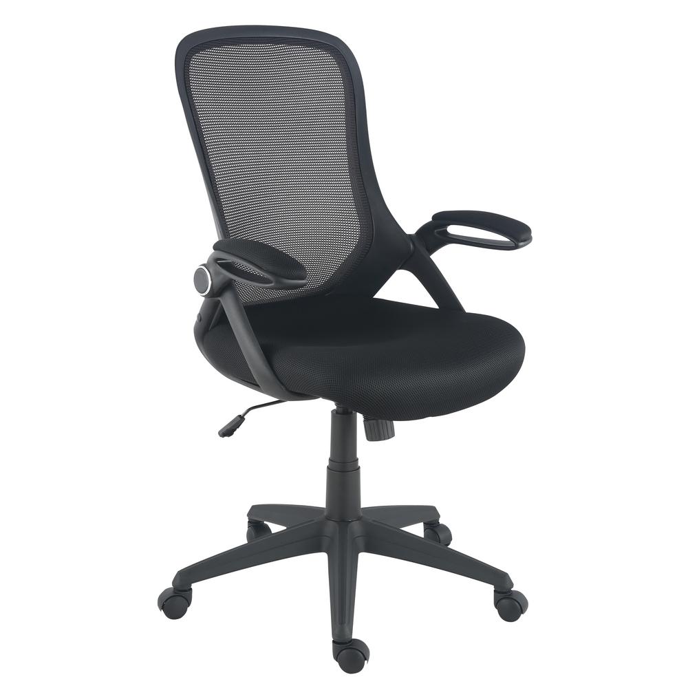 Poly And Bark Sadia Mesh Black Office Chair Hd 369 Blk The