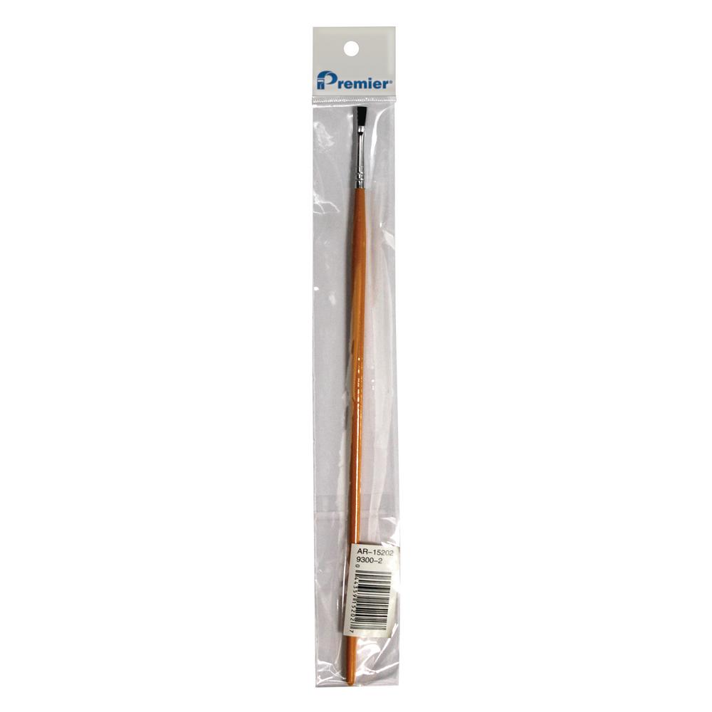 and 1//2 in Linzer 1//4 3//8 W Flat Ox Hair Artist Paint Brush Set