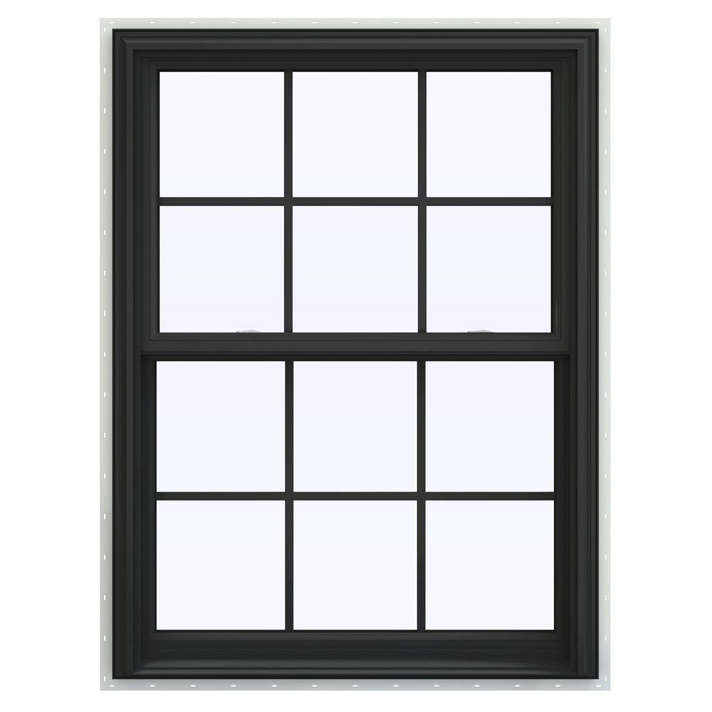 Best Rated Vinyl Double Hung Windows The Home Depot V 2500 Series Bronze Finishield Vinyl Double Hung