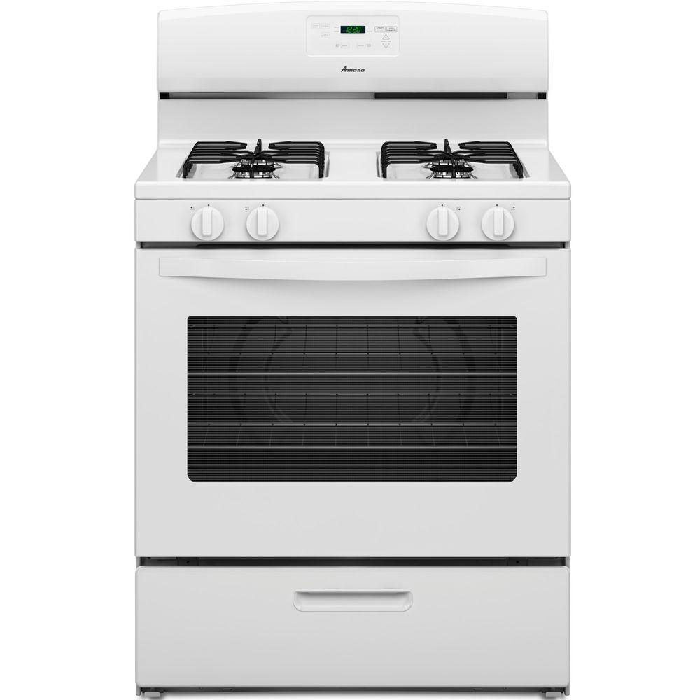Whirlpool 5.1 cu. ft. Gas Range in WhiteWFG320M0BW The Home Depot