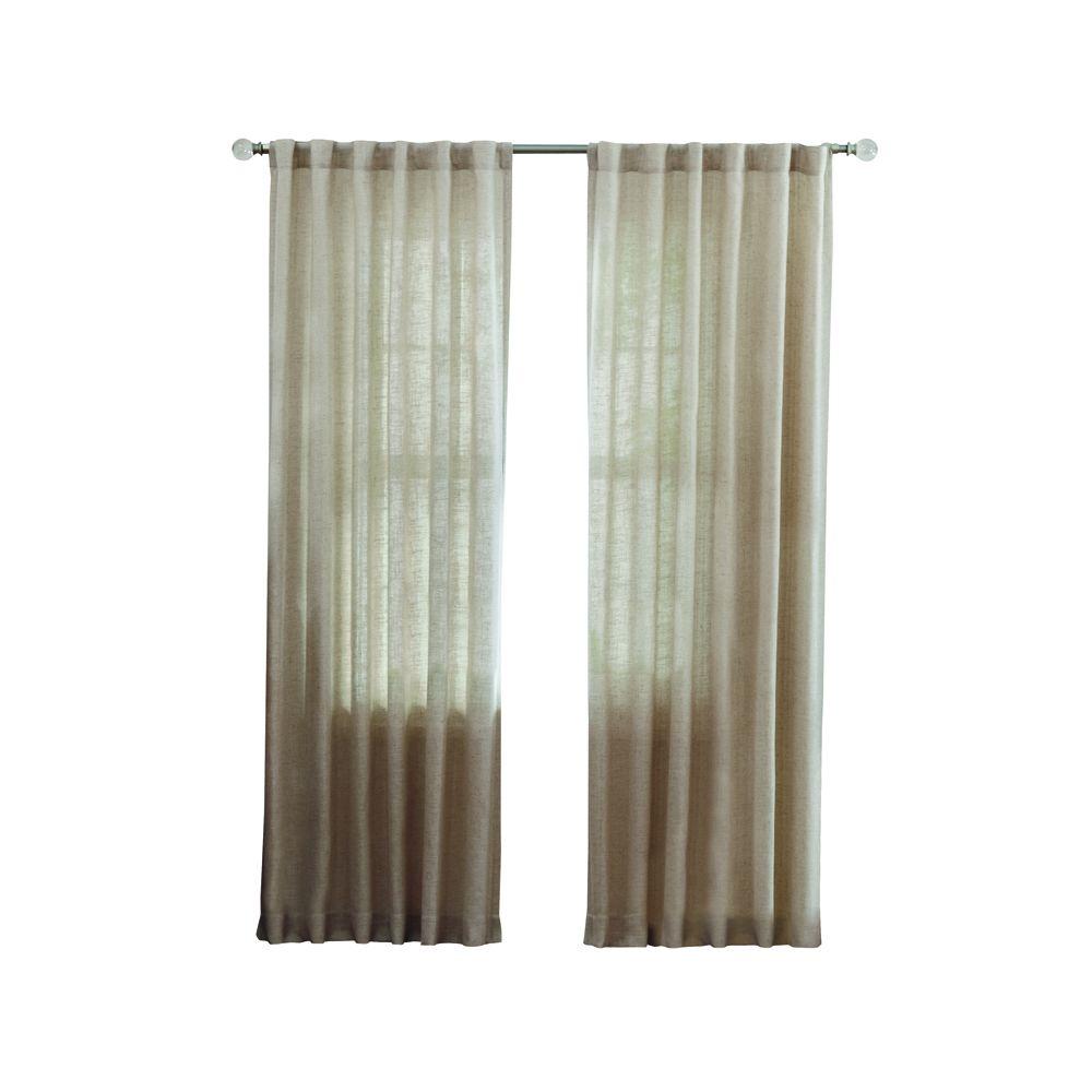 Home Decorators Collection Faux Linen Light Filtering Window Panel