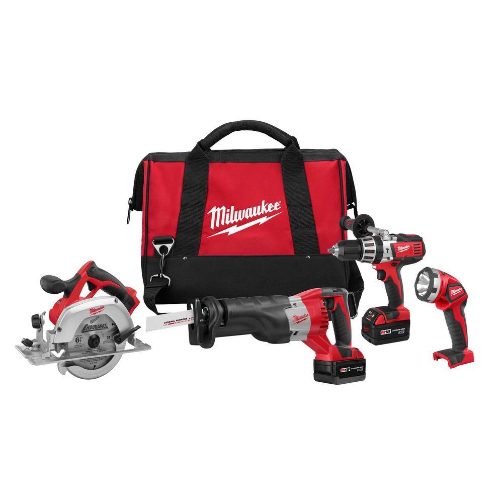Milwaukee M18 18Volt LithiumIon Cordless Hammer Drill/Sawzall