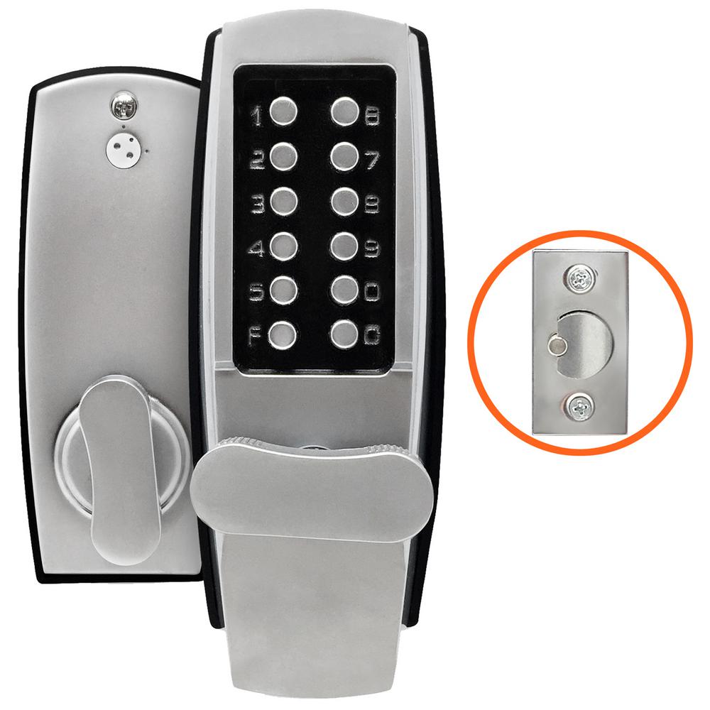 Mechanical Push Button Door Locks Door Hardware The Home Depot