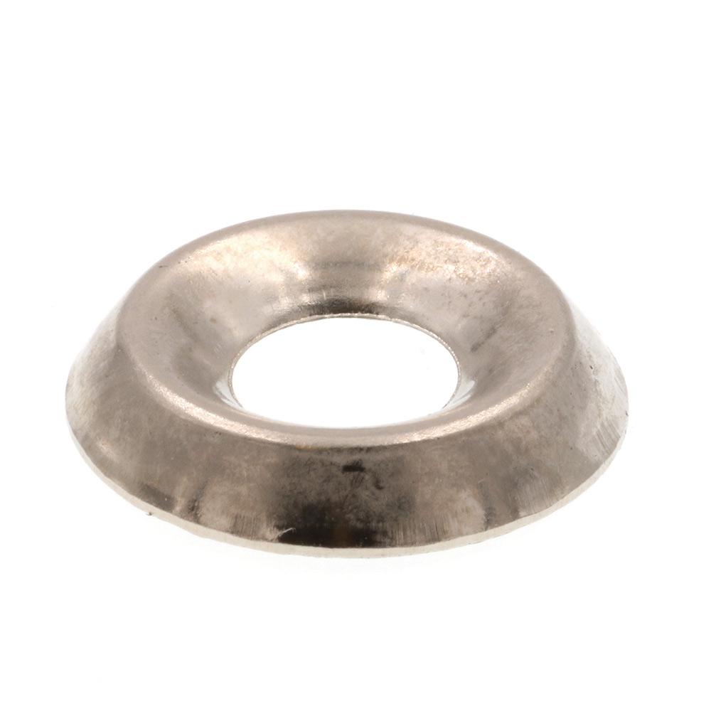 PrimeLine 10 Nickel Plated Steel Countersunk Finishing Washers (50