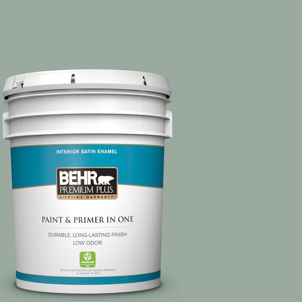 Behr Premium Plus 5 Gal 450f 4 Scotland Road Satin Enamel Low Odor 450f 4 Scotland Road Satin Enamel Low Odor