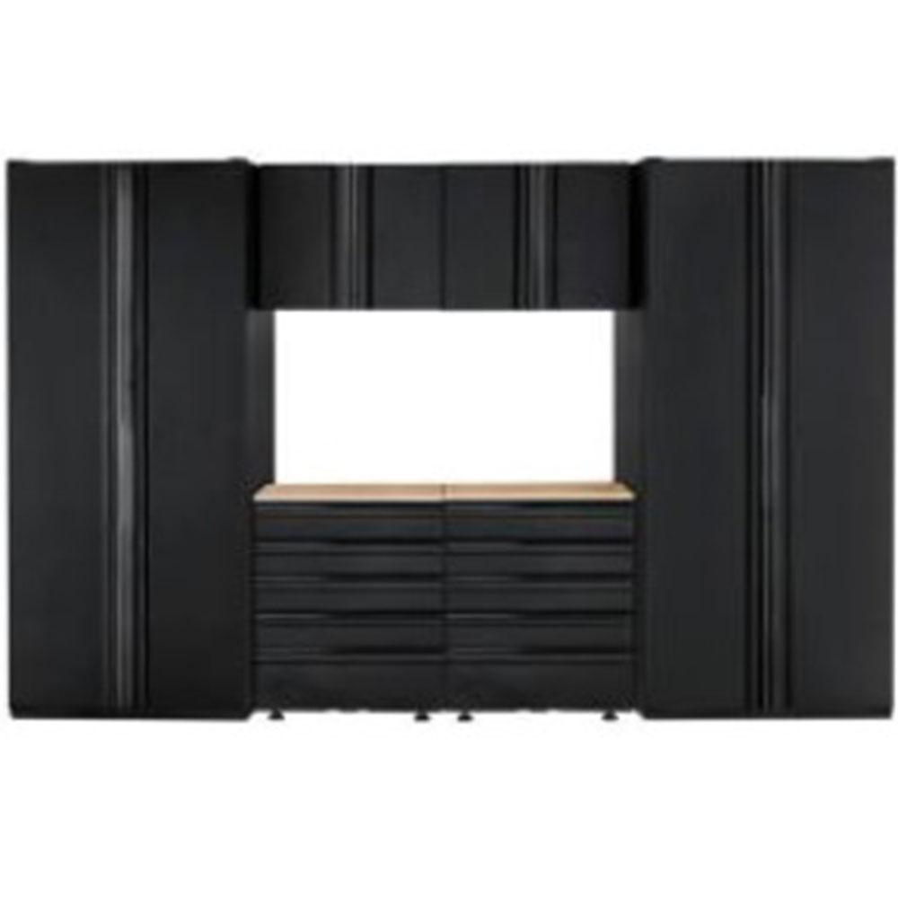 Husky Heavy Duty Welded 7Piece 128in.Wx81in.Hx24in. D Steel Garage