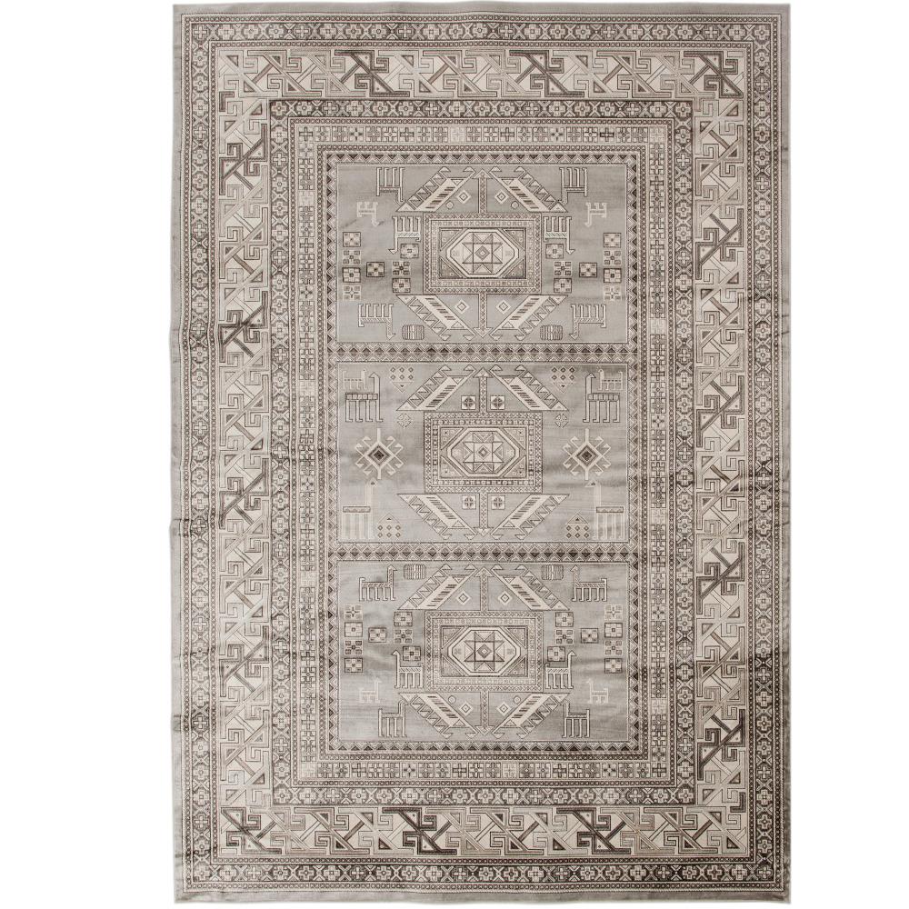 Myan Grey And Ivory 5 Ft 3 In X 7 6 Area Rug 7400 5x8 X 7 Ft 6 In Area Rug 7400 5x8