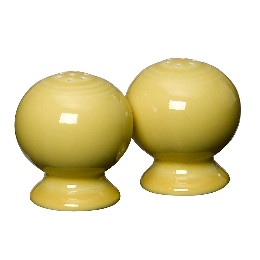 yellow salt and pepper shakers