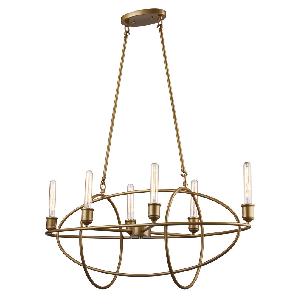 Bel Air Lighting Robinson 6 Light Antique Gold Pendant 71026 Ag Bel Air Lighting Robinson 6 Light Antique Gold Pendant