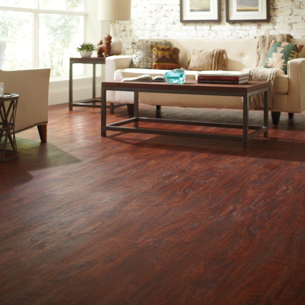 Trafficmaster Cherry 6 In W X 36 In L Luxury Vinyl Plank