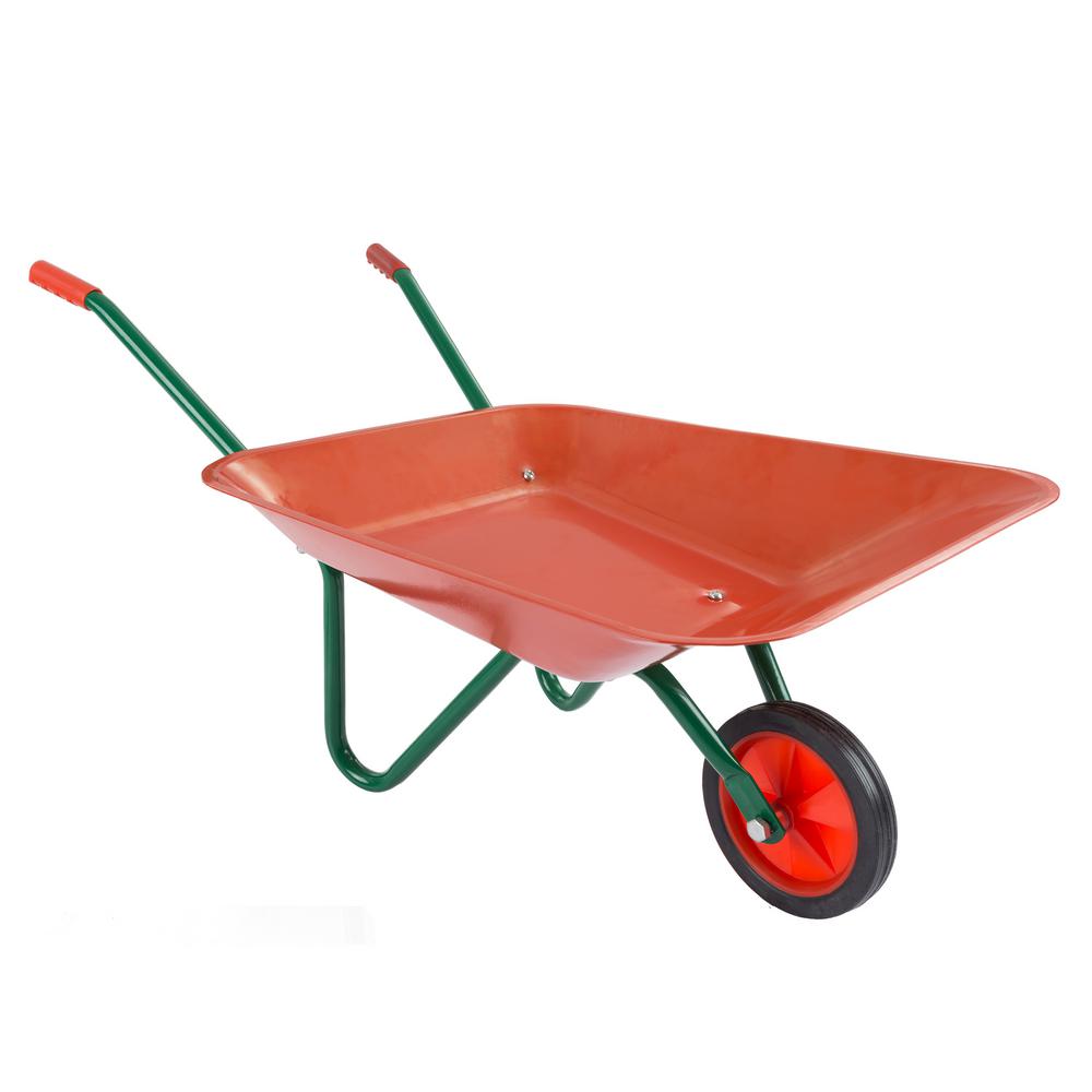 kids pink wheelbarrow