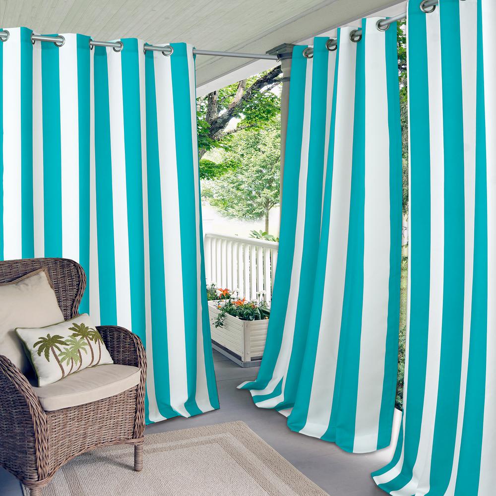 Turquoise Curtains Drapes Window Treatments The Home Depot