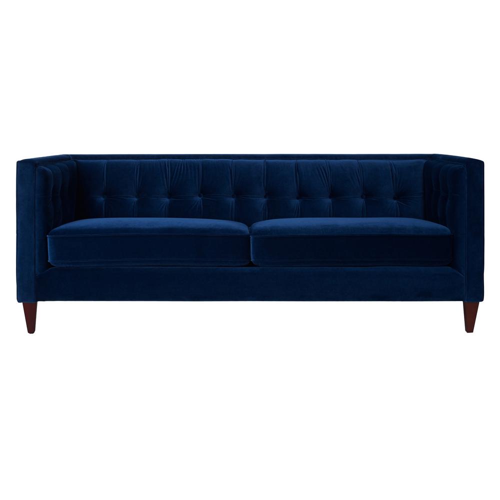 Jennifer Taylor Jack Navy Blue Tuxedo Sofa 8403 3 859 The