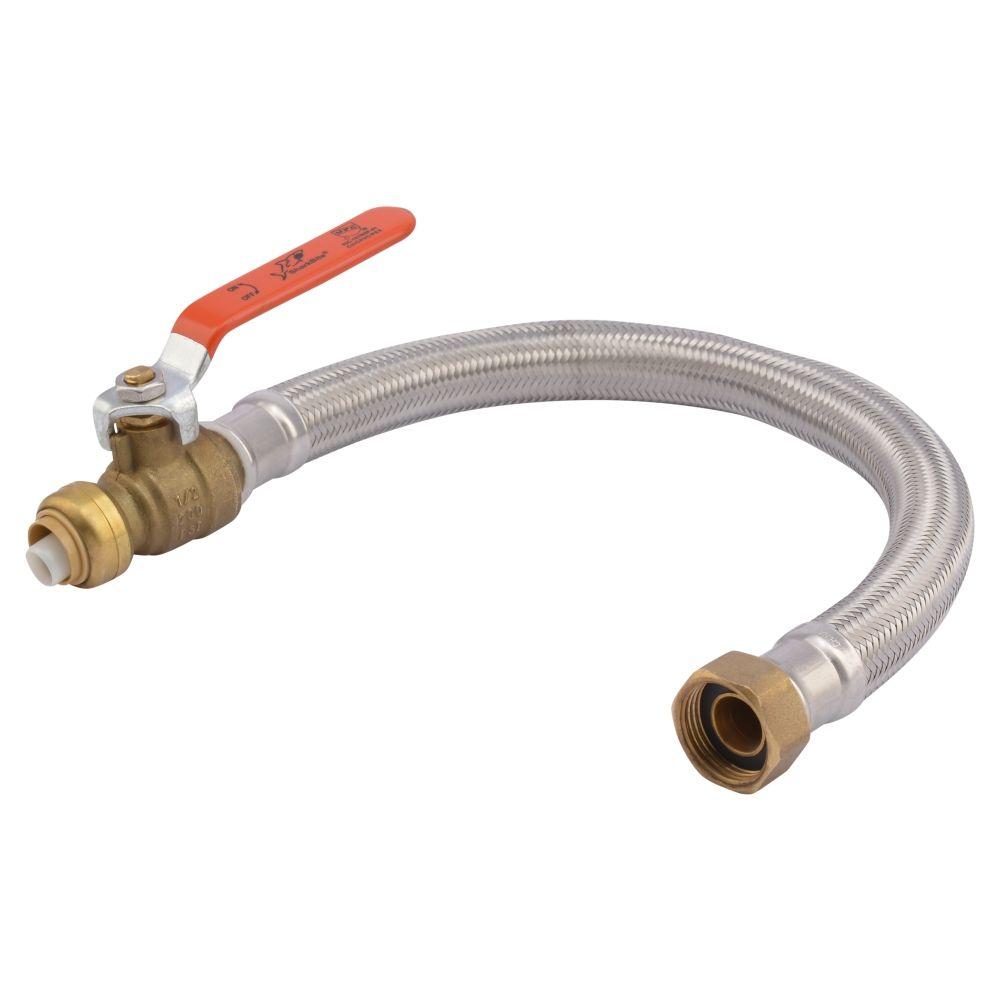 18/'/' Water Heater Connectors Stainless 3//4/'/' FIP X 5//8/'/' OD Braided