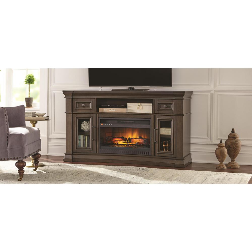 Bold Flame 47 25 In Infrared Bluetooth Media Console Electric Freestanding Electric Fireplace Tv Stand In Coffee