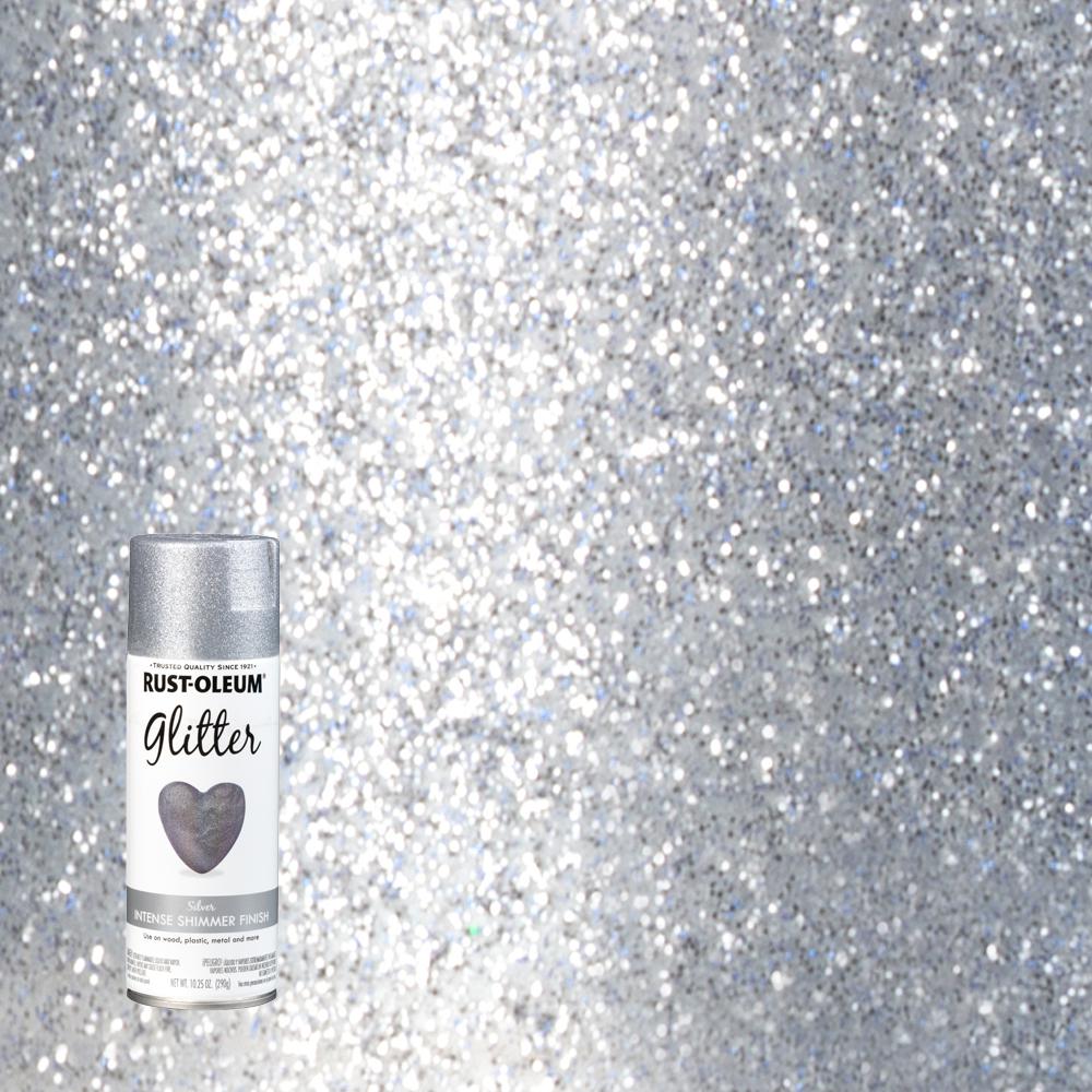 10 25 Oz Silver Glitter Spray Paint