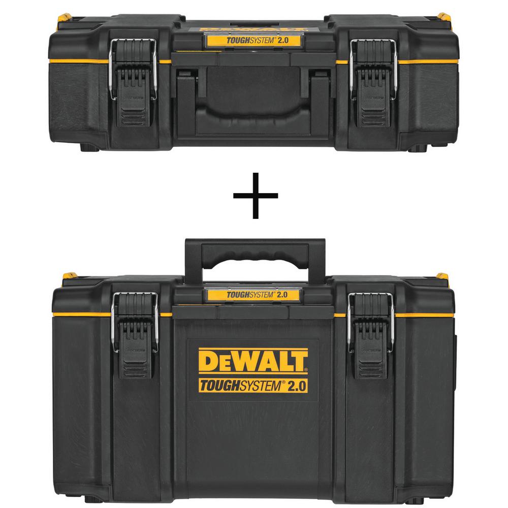 DEWALT TOUGHSYSTEM 2.0 22 in. Small Tool Box with Bonus 22 in. Medium