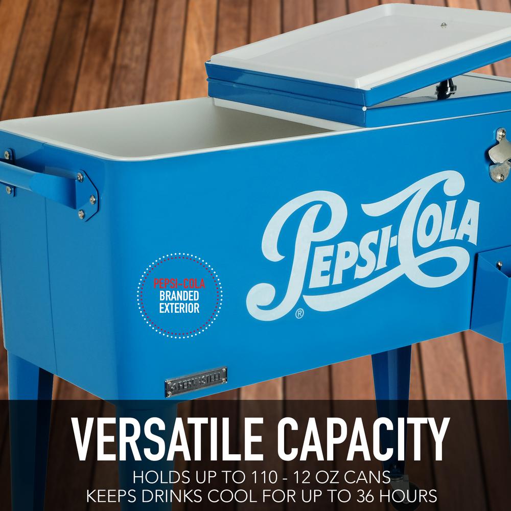 Permasteel 80 Qt Rolling Patio Cooler Ps 203 Pepsi The Home Depot - Permasteel 80 Qt Rolling Patio Cooler Cart In Blue Permasteel 80 Qt Rolling Patio Cooler Ps 203 Pepsi The Home Depot - Permasteel 80 Qt Rolling Patio Cooler Cart In Blue